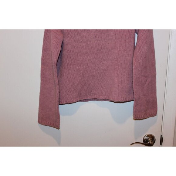 Loft Marino Wool Acrylic Womens Pink Turtleneck Sweater Large - Picture 4 of 8
